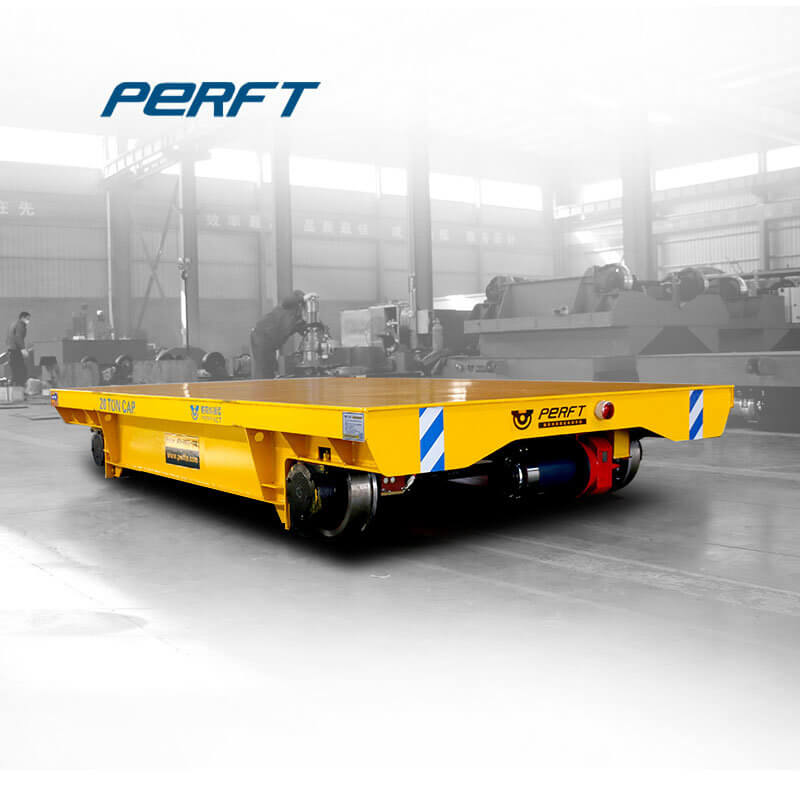 Up 25t capacity trackless transport trolley free turning